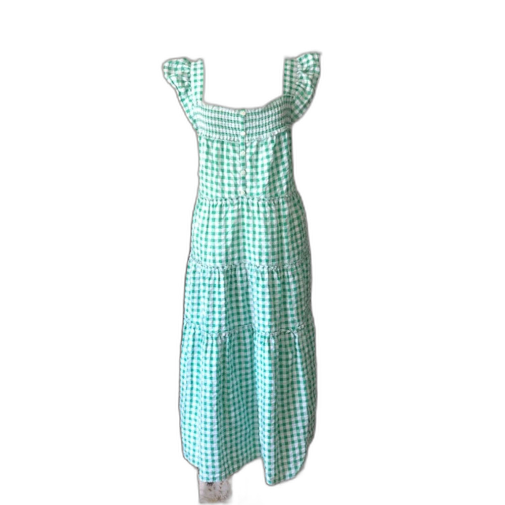 Cottagecore Country Gingham Checkered Picnic Dress